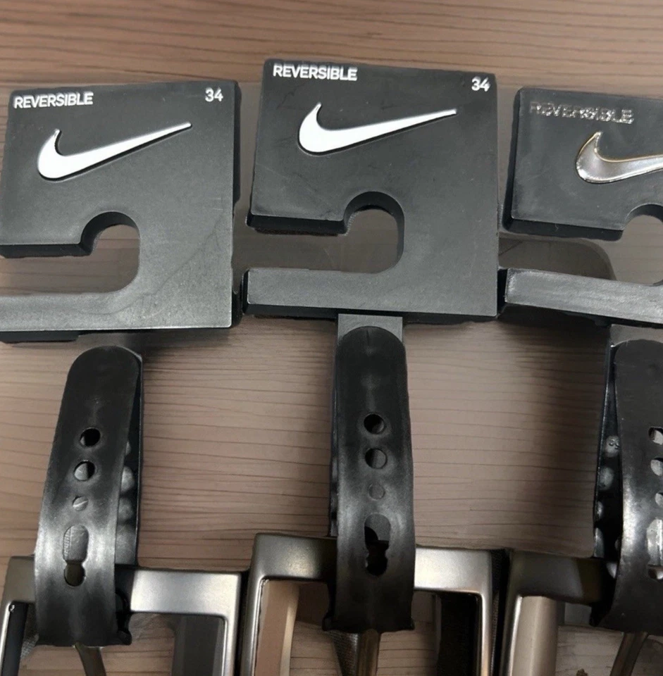 耐克高尔夫双面黑色/棕色腰带 36 码 — 第 2/4 张图片