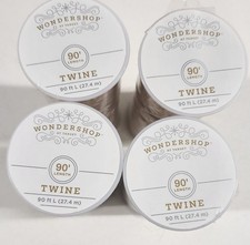 lot of 4, 90ft twine, Natural Jute