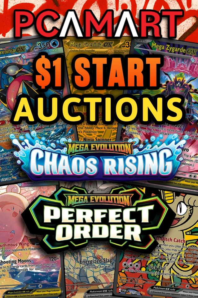🏴‍☠️ $1 START AUCTIONS Chaos Rising & Perfect Order! 🏴‍☠ Aussie Stream