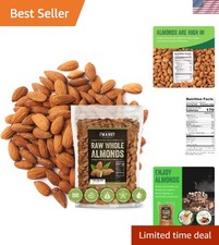 Natural Whole Almonds 48oz Kosher, Non-GMO, Gluten-Free Ethically Sourced