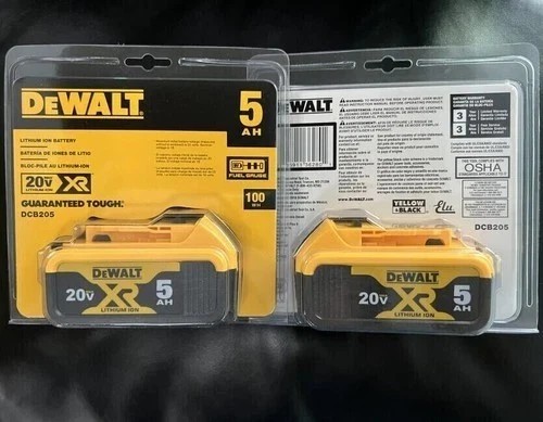 DEWALT DCB205-2 20V Max XR 5.0Ah 리튬 이온 배터리 2개입 (새 제품) 3