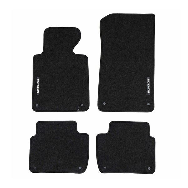 Velours FußMatten FüR BMW 3Er E46 1998-2005 Autoteppich Automatten Schwarz 4 Tlg-image