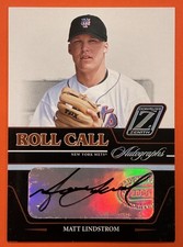 2005 Donruss Zenith Matt Lindstrom Roll Call Auto #RC-4 Baseball New York Mets