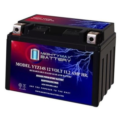Mighty Max Battery -12 Volt 11.2 AH, 230 CCA, Rechargeable Maintenance YTZ14S
