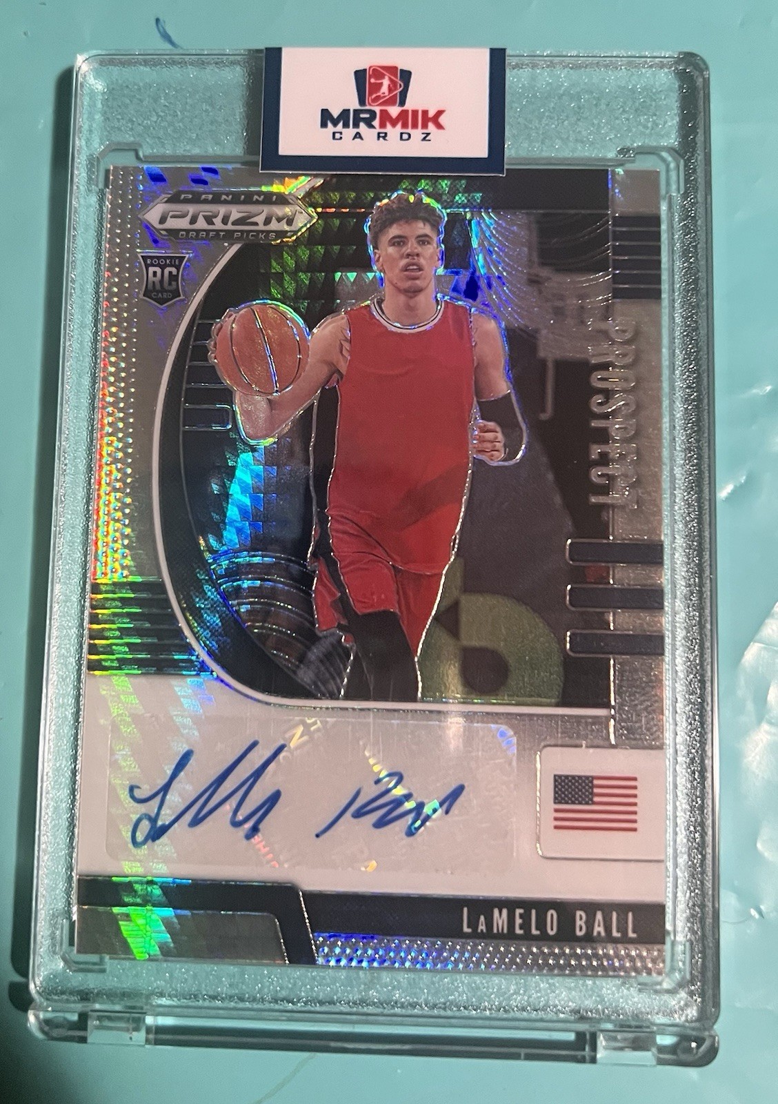Lamelo Ball 2020-21 Prizm Draft Picks Prospect Auto Rookie Hornets