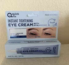 Quick Fix Instant Tightening Eye Cream Hydrating & Firming w/Hyaluronic Korea