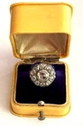 Antique Rare Imperial AT Faberge KF 14k Gold 56 KF Rose Cut Diamonds Ladies Ring