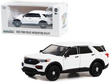 Greenlight GL43004 1/64 2022 Ford Police Interceptor Utility White