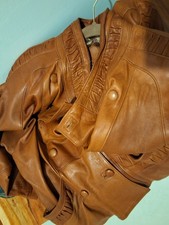 Vintage Leather Jacket Women's Chestnut Brown Medium