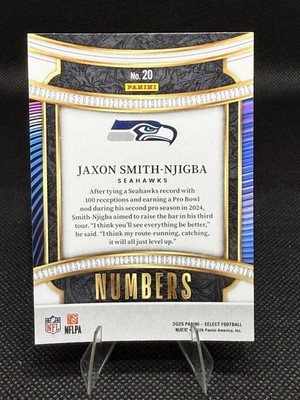 2025 Panini Select - Select Numbers Jaxon Smith-Njigba #20 | eBay
