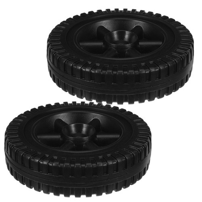 #ad #ad 2 PCS Hollow Blow Molding Wheel Lawnmower Wheels Replacement 6 Inch Push $21.39