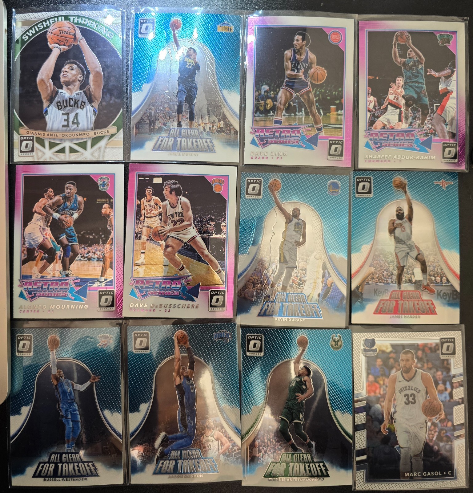 2017-18 Panini donruss optic basketball insert 12 lots-Giannis Antetokounmpo