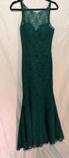Morilee Madeline Gardner Emerald Green Lace Mermaid Formal Gown Dress US 6