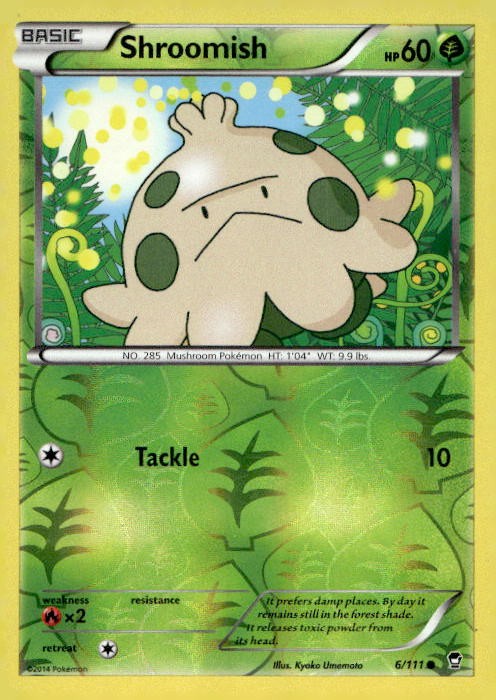 Shroomish 6/111 C Furious Fists Pokemon 2014 EN LP
