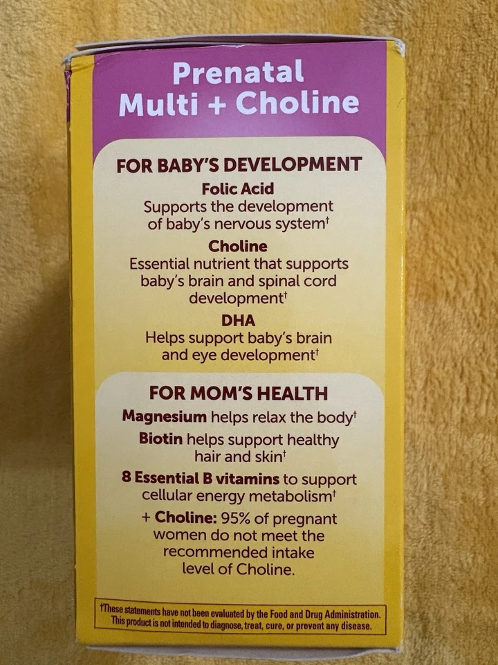 Ácido fólico multicolina prenatal hecho en la naturaleza DHA 70 cápsulas blandas 70 cápsulas caducidad 26/02 Foto 4 de 4