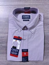 Chaps Button Down Dress Shirt Adult Medium 15-15.5 34/35 Long Sleeve Mens