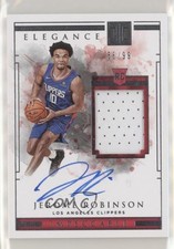 2018-19 Panini Impeccable Elegance Rookie Jersey 56/99 Jerome Robinson Auto 0s3