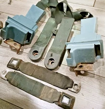 1979-86 FORD MUSTANG CAPRI SEAT BELT SET RETRACTORS + SHOULDER HARNESS FOMOCO!!!