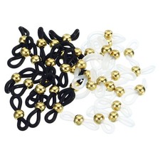 Eyeglass Chain Connector Retainer 40pcs Strap Holder Chain End Loop Bead Gold