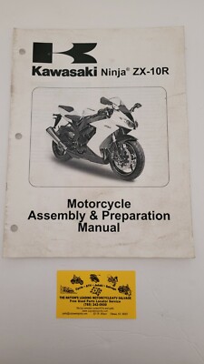 Used 2008 Kawasaki ZX10R Ninja Motorcycle Assembly & Prep Manual