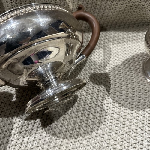 Silberteller Vintage Art Deco antike Teekanne und heißes Wasser - Bild 8 von 19