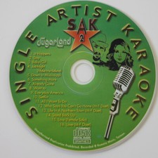 KARAOKE CD G SUGARLAND SINGLE ARTIST S.A.K-2 GREATEST HITS 16 TRACKS/w PRINT