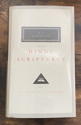 Everyman's Library HINDU SCRIPTURES R. C. Zaehner Hardcover Dustjacket