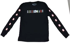 Inuyasha Long Sleeve Mens T-Shirt - Sesshomaru Chibi Style Symbol Sleeves