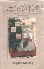 ANGEL STOCKING by LIZZIE KATE #110 Cross Stitch Pattern