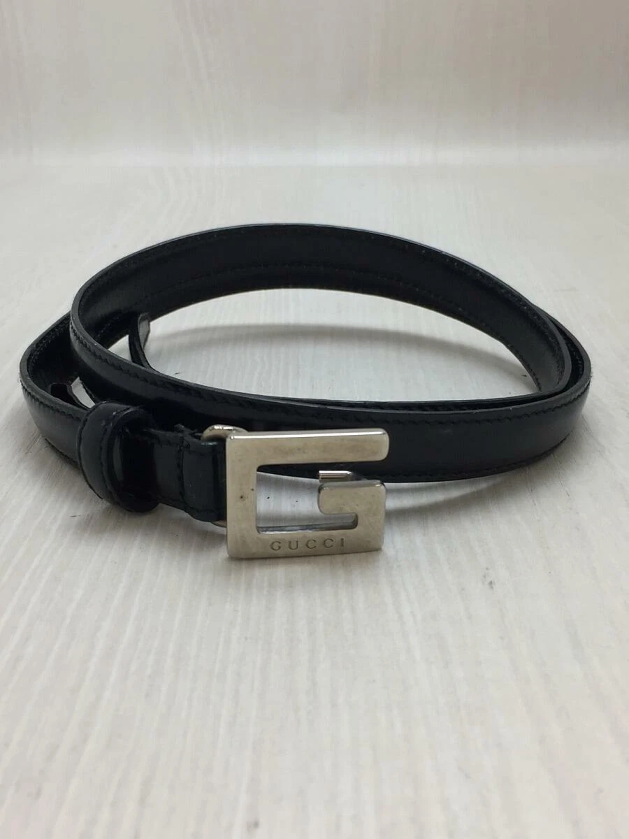 Ceinture noire authentique GUCCI d'occasion du Japon