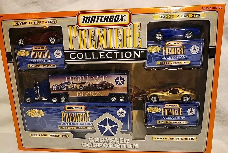 1997 MatchBox 32835 Premiere Chrysler Atlantic Prowler VIPER GTS Die-Cast Cars - Image 2 of 3