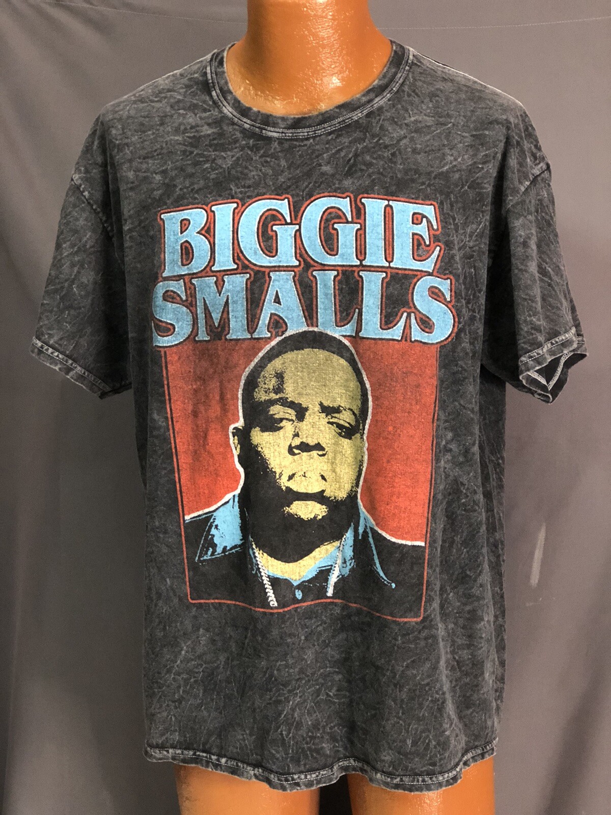 FILA T shirt The Notorious BIGGIE SMALLS XL NERA Denim look retrò hip hop