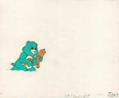 1980s CARE BEARS THE MOVIE ORIGINAL ANIMATION CEL DRAWING ART