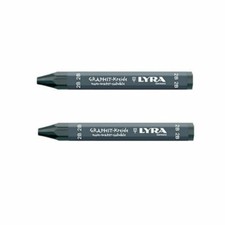 2 x LYRA Graphite Crayon Solid Stick 2B, 6B, 9B Drawing, Sketching, Art, Draw