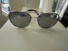 Prive Revaux The Floridian Polarized Sunglasses Black Silver Gold Mirrir SCUFFS