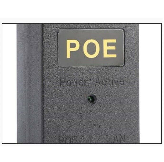 Gigabit Passive PoE Injector 24W POE Adapter 36-72V DC Input 24V PoE Output  Converter (Not for 802.3af/at devices)