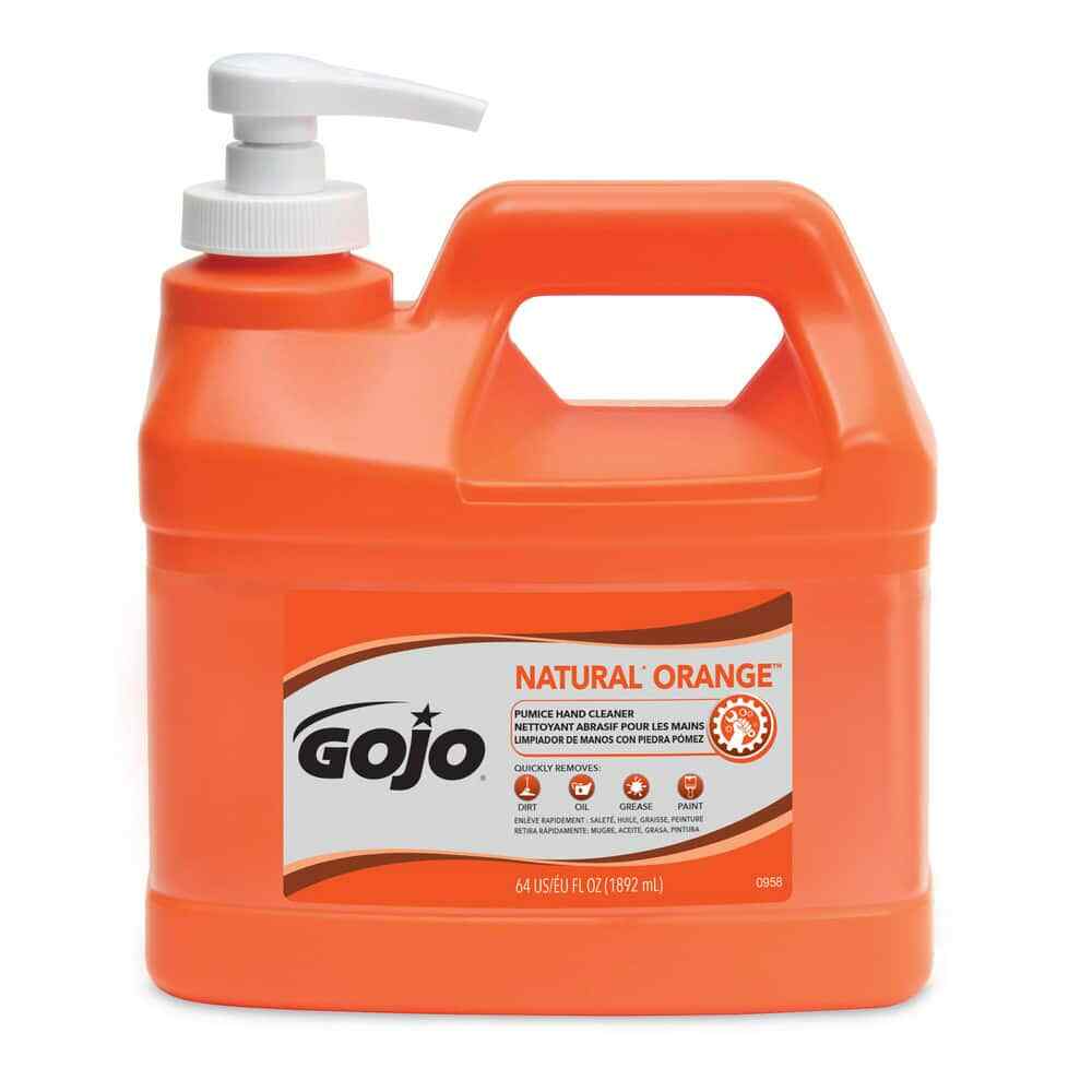 GOJO 0958-04 Half Gallon Orange Scent Hand Cleaner in Pump B