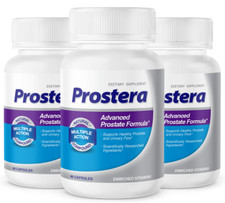  3 BOTTLES PROSTERA Prostate Support Prostate Health Supplement Saw Palmetto 