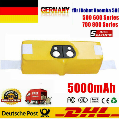 Batteria Li-ion per iRobot Roomba 500 510 520 530 532 Pet 535 536 540 550 555 5Ah - Foto 2 di 6