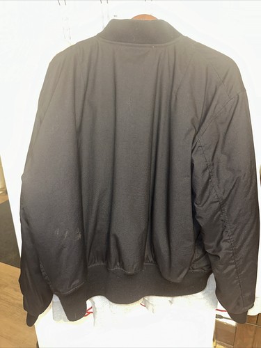 VINTAGE POLO RALPH LAUREN FLIGHT BOMBER JACKET Mens XL Black - Picture 5 of 5
