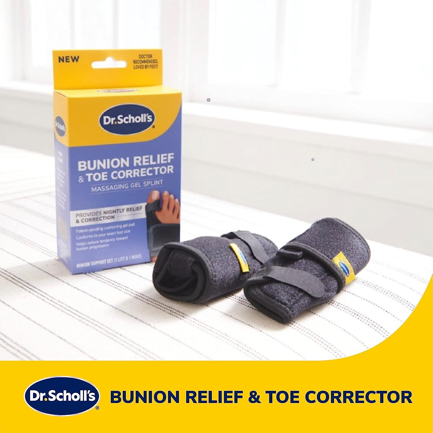 Dr. Scholl's Bunion Relief & Toe Corrector, 1 support set (1 One Size