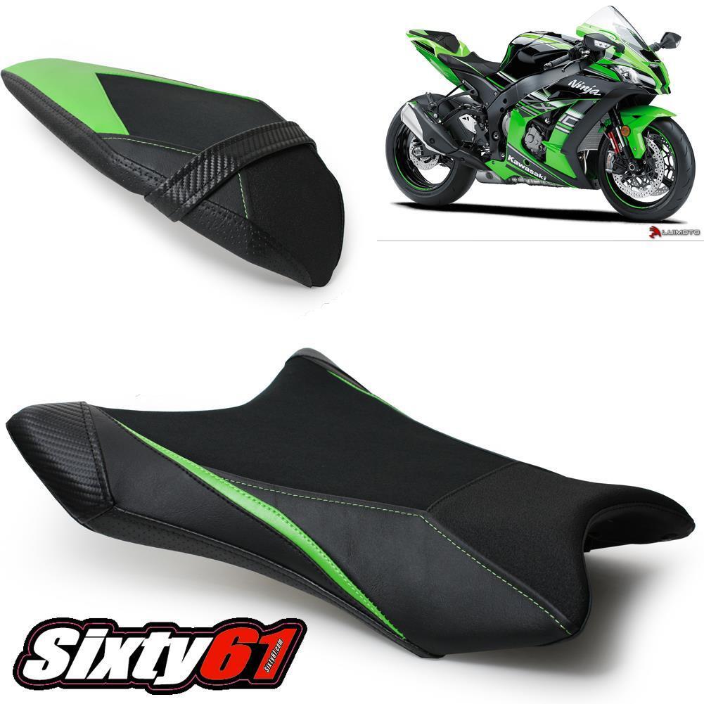Kawasaki ZX10R Seat Covers 2016-2019 2020 Luimoto Front Rear Kawasaki ZX10R Seat Covers 2016-2019 2020 Luimoto Front Rear
