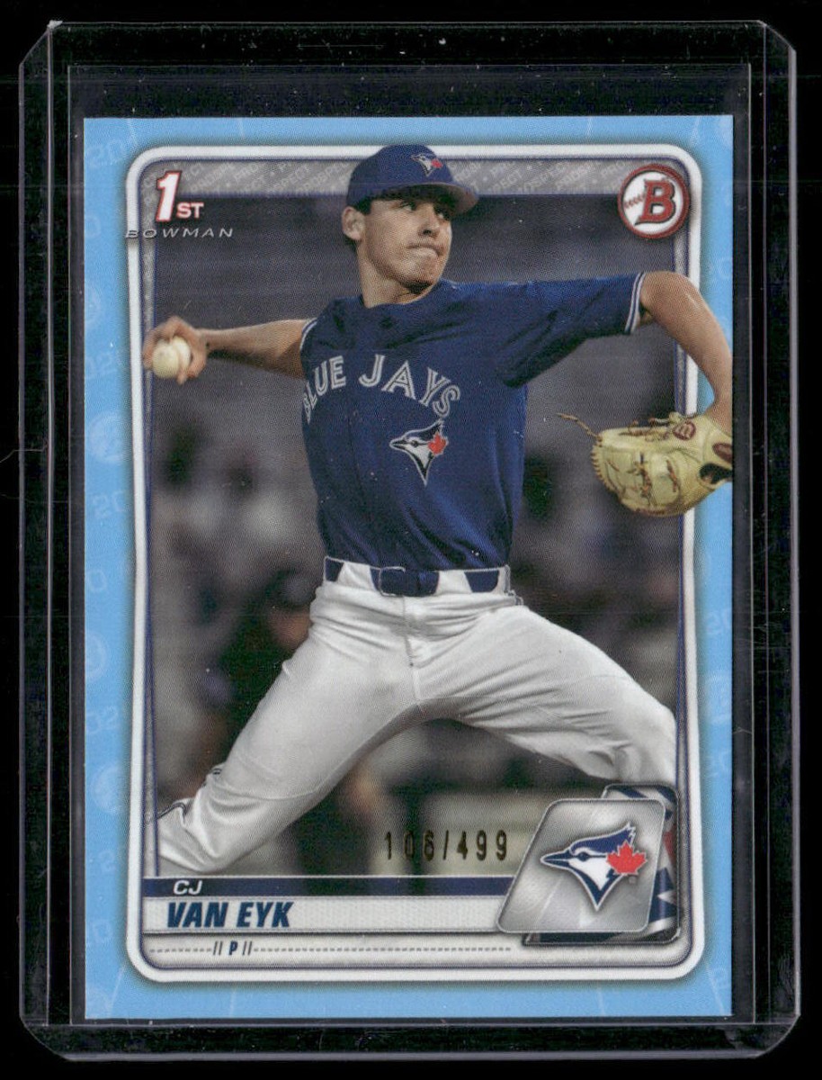 2020 Bowman Draft CJ Van Eyk BD-93 Sky Blue SN499 | eBay