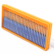 30Pcs Diamond Spherical Grinding Ball 3mm Round Carving Bits Shank 2.35mm 6#