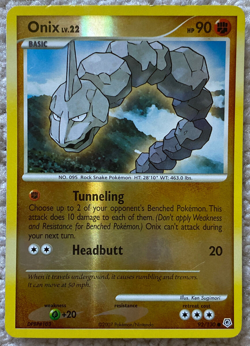 Onix 92/130 - Diamond & Pearl - Common - Pokemon Card TCG