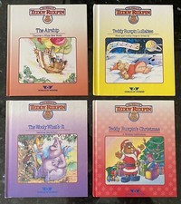 4 Teddy Ruxpin Books ALL Different: Christmas - Lullabies - Airship -  85   86