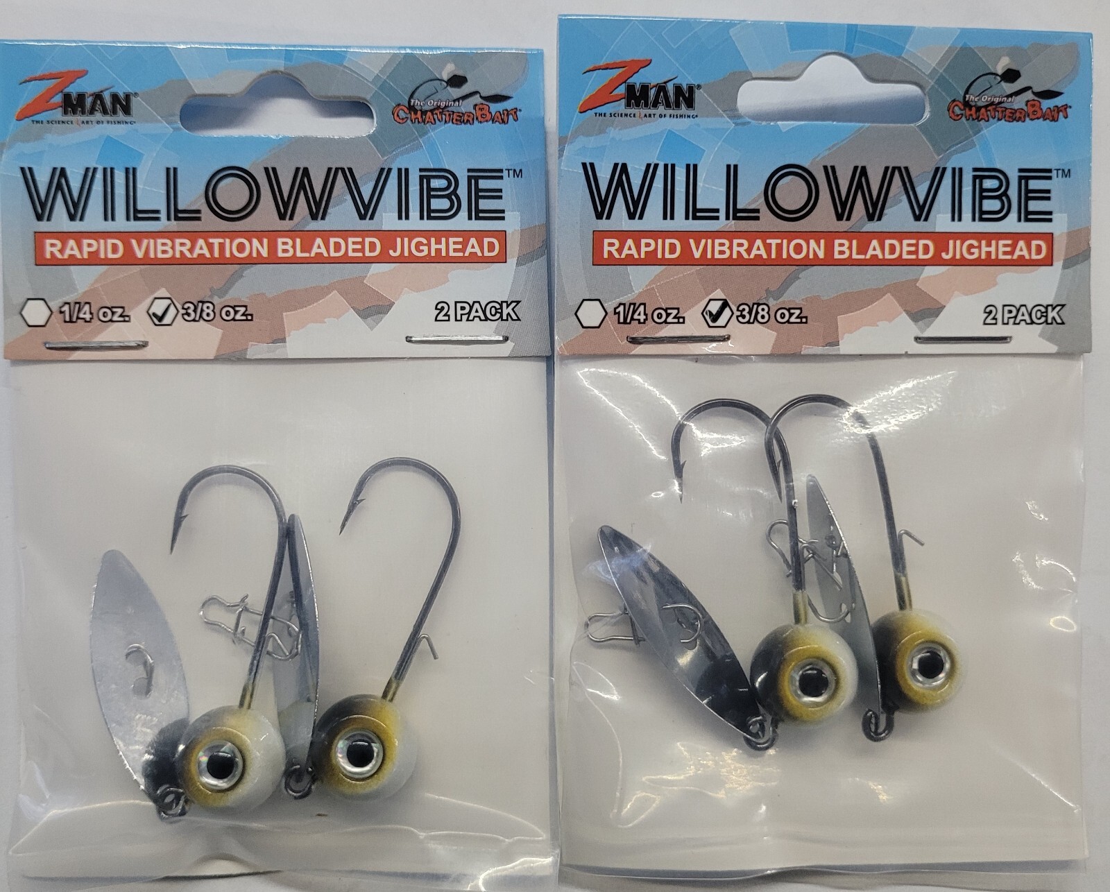 Z-man  Willowvibe chatterbait 3/8oz Shinner bladed jig lot of 2 - Image 3