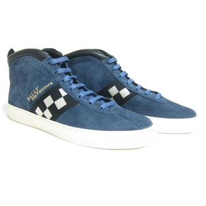 bally blue suede shoes