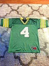 Green Bay Packers #4 Brett Favre Green Jersey Youth Kids Large 14-16