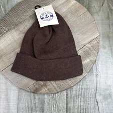 Yacht & Smith Brown Knit Beanie Unisex Adults OS